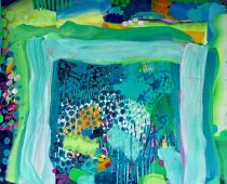 Walking-Beside-the-River-120x100-Framed